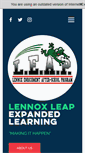 Mobile Screenshot of lennoxleap.org